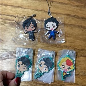 Keychains from Yuri On Ice